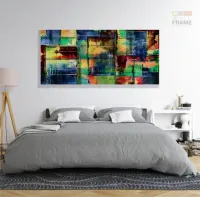 Quadro Decorativo Moderno Sala Quarto Artistico em Tecido Canvas 130x60 cm - Foto 6