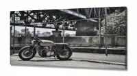 Quadro Decorativo Moto Honda em Tecido Canvas 130x60 - Foto 2