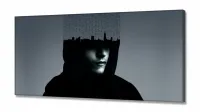 Quadro Decorativo Mr Robot Séries em Tecido Canvas 130x60 - Foto 2