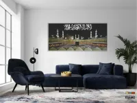 Quadro Decorativo Muçulmano em Tecido Canvas 130x60 - Foto 5