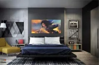 Quadro Decorativo Mulher Maravilha - Heróis - Tela em Tecido Canvas 130x60 - Foto 4