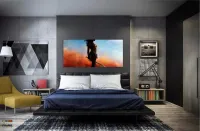 Quadro Decorativo Mulher Maravilha em Tecido Canvas 130x60 - Foto 4