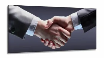 Quadro Decorativo Mundo Dos Negócios Escritorio em Tecido Canvas 130x60 M01