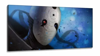 Quadro Decorativo Naruto - Uchiha Obito - Tela em Tecido Canvas 130x60