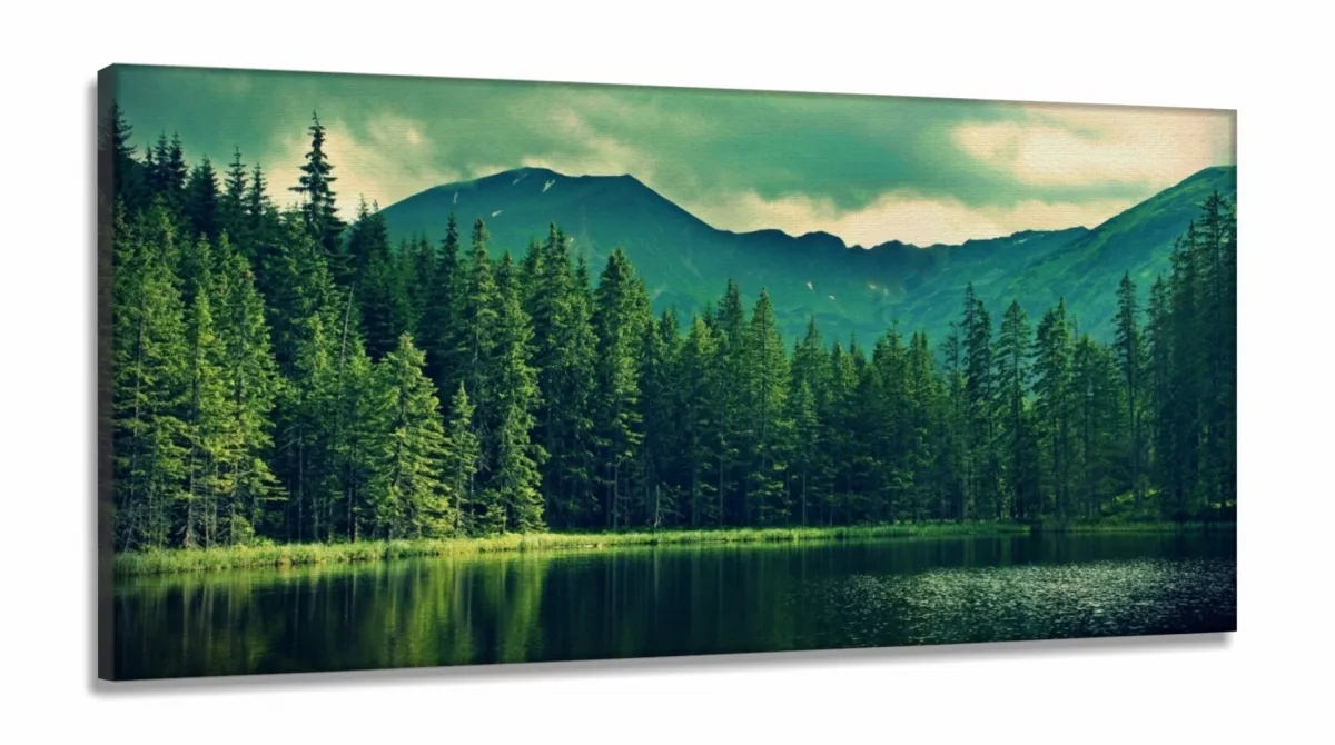 Quadro Decorativo Natureza em Tecido Canvas 130x60 Imagem