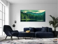 Quadro Decorativo Natureza em Tecido Canvas 130x60 - Foto 5