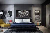 Quadro Decorativo Nba Basquete em Tecido Canvas 130x60 - Foto 4