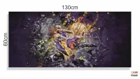 Quadro Decorativo Nba Basquete em Tecido Canvas 130x60 m02 - Foto 3
