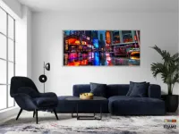 Quadro Decorativo Nova York Chuva em Tecido Canvas 130x60 - Foto 5
