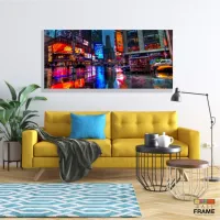 Quadro Decorativo Nova York Chuva em Tecido Canvas 130x60 - Foto 7