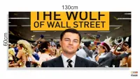 Quadro Decorativo O Lobo de Wall Street em Tecido Canvas 130x60 m01 - Foto 3