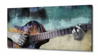 Quadro Decorativo O violinista em Tecido Canvas 130x60 - Foto 2