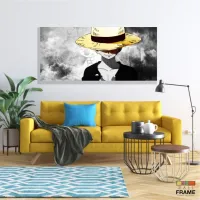 Quadro decorativo One Piece Mosaico Luffy em Tecido Canvas 130x60 - Foto 7