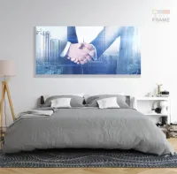 Quadro Decorativo Para Escritórios Mundo Dos Negócios em Tecido Canvas 130x60 m03 - Foto 6