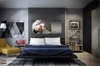 Quadro Decorativo Para Escritórios Mundo Dos Negócios em Tecido Canvas 130x60 m05 - Foto 4