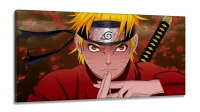 Quadro decorativo Para Quarto Naruto Shippuden em Tecido Canvas 130x60