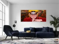 Quadro decorativo Para Quarto Naruto Shippuden em Tecido Canvas 130x60 - Foto 5