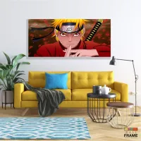Quadro decorativo Para Quarto Naruto Shippuden em Tecido Canvas 130x60 - Foto 7
