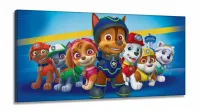 Quadro Decorativo Patrulha Canina em Tecido Canvas 130x60