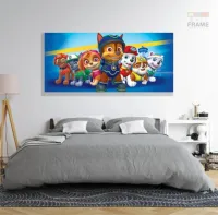 Quadro Decorativo Patrulha Canina em Tecido Canvas 130x60 - Foto 6