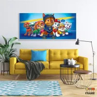 Quadro Decorativo Patrulha Canina em Tecido Canvas 130x60 - Foto 7
