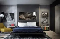 Quadro Decorativo Piano Antigo Mosaico em Tecido Canvas 130x60 - Foto 4