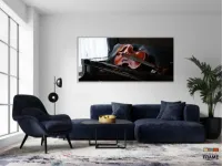 Quadro Decorativo Piano E Violino em Tecido Canvas 130x60 - Foto 5