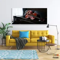 Quadro Decorativo Piano E Violino em Tecido Canvas 130x60 - Foto 7