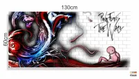 Quadro Decorativo Pink Floyd Musica banda em Tecido Canvas 130x60 - Foto 3