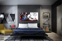 Quadro Decorativo Pink Floyd Musica banda em Tecido Canvas 130x60 - Foto 4