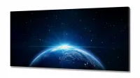 Quadro Decorativo Planeta Terra em Tecido Canvas 130x60 m01 - Foto 2