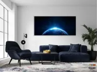 Quadro Decorativo Planeta Terra em Tecido Canvas 130x60 m01 - Foto 5