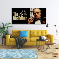 Quadro Decorativo Poderoso Chefão em Tecido Canvas 130x60 m02 - Foto 7