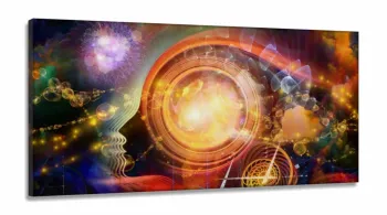 Quadro Decorativo Psicologia Consultório Mente em Tecido Canvas 130x60