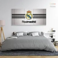 Quadro decorativo Real Madrid C F em Tecido Canvas 130x60 - Foto 6