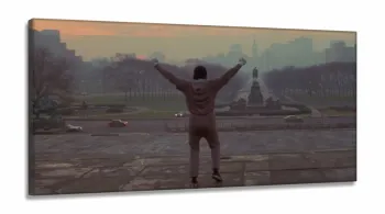 Quadro Decorativo Rocky Balboa - Filme - Tela em Tecido Canvas 130x60