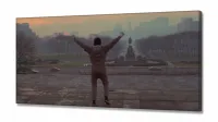 Quadro Decorativo Rocky Balboa - Filme - Tela em Tecido Canvas 130x60 - Foto 2