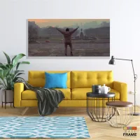 Quadro Decorativo Rocky Balboa - Filme - Tela em Tecido Canvas 130x60 - Foto 7