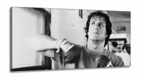 Quadro decorativo Rocky Balboa Retrô - - Tela em Tecido