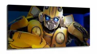 Quadro Decorativo Sala Quarto Escritório Bumblebee em Tecido Canvas 130x60
