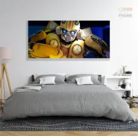 Quadro Decorativo Sala Quarto Escritório Bumblebee em Tecido Canvas 130x60 - Foto 6