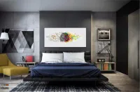 Quadro Decorativo Sala Quarto Escritório Criatividade em Tecido Canvas 130x60 - Foto 4