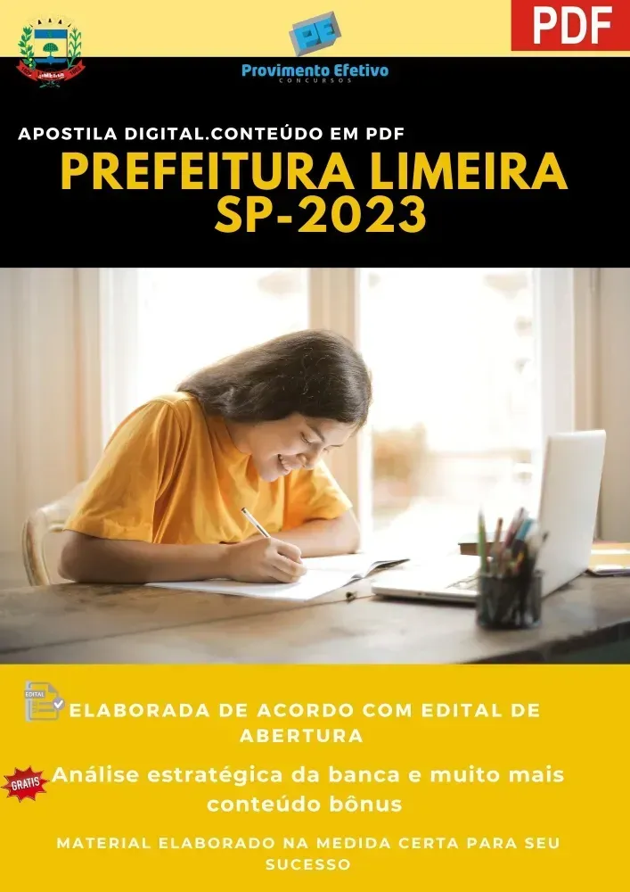 Apostila Prefeitura Limeira SP Técnico Radiologia 2023