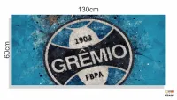Quadro Decorativo Sala Quarto Escritório Grêmio em Tecido Canvas 130x60 - Foto 3