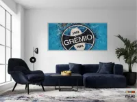 Quadro Decorativo Sala Quarto Escritório Grêmio em Tecido Canvas 130x60 - Foto 5