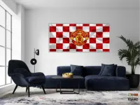 Quadro Decorativo Sala Quarto Escritório Manchester United em Tecido Canvas 130x60 - Foto 5