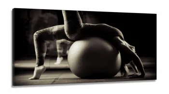 Quadro Decorativo Sala Quarto Escritório Pilates em Tecido Canvas 130x60