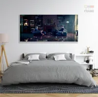 Quadro Decorativo Sherlock Holmes Mosaico em Tecido Canvas 130x60 - Foto 6