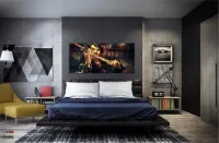 Quadro Decorativo Sherlok Holmes Violino em Tecido Canvas 130x60 - Foto 4