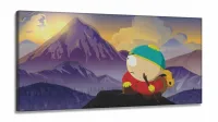 Quadro Decorativo South Park Tela Em em Tecido Canvas 130x60